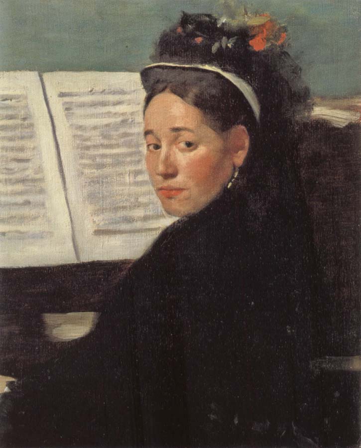 Mlle Dihau at the Piano